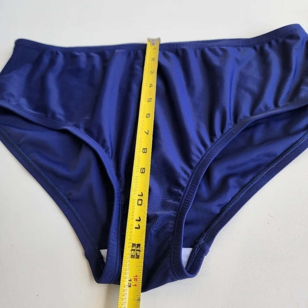 NWT Noon Swim Women's Bottoms Women’s Plus Size 18 Swimwear Navy BLUE